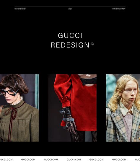 gucci website redesign|GUCCI — website redesign .